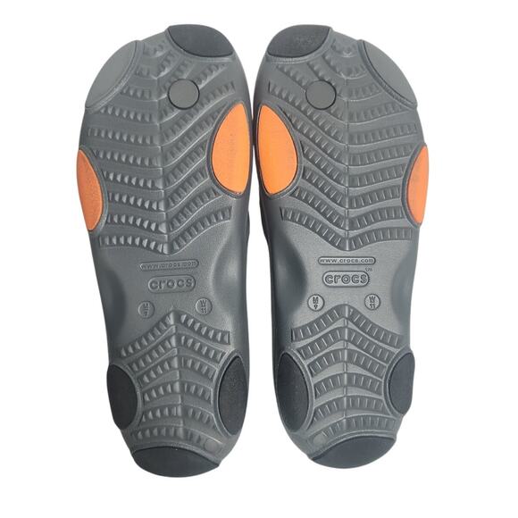 Crocs Classic All Terrain Flip Flop Sandal Gray Men's 9 - Picture 6 of 8